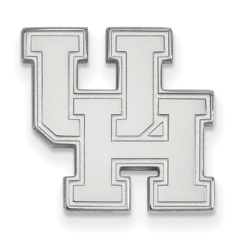 14K White Gold LogoArt University of Houston U-H Lapel Pin