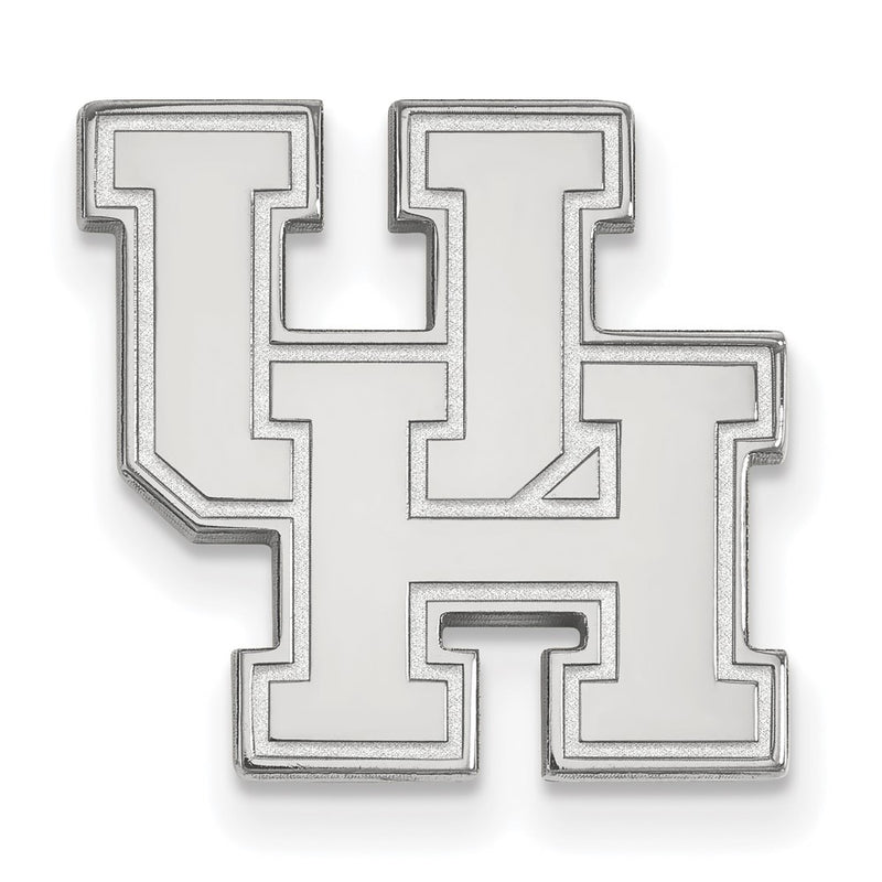 14K White Gold LogoArt University of Houston U-H Lapel Pin