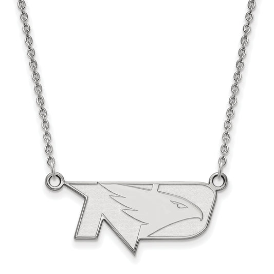 10K White Gold Logoart University Of North Dakota Small Pendant 18 Inch Necklace