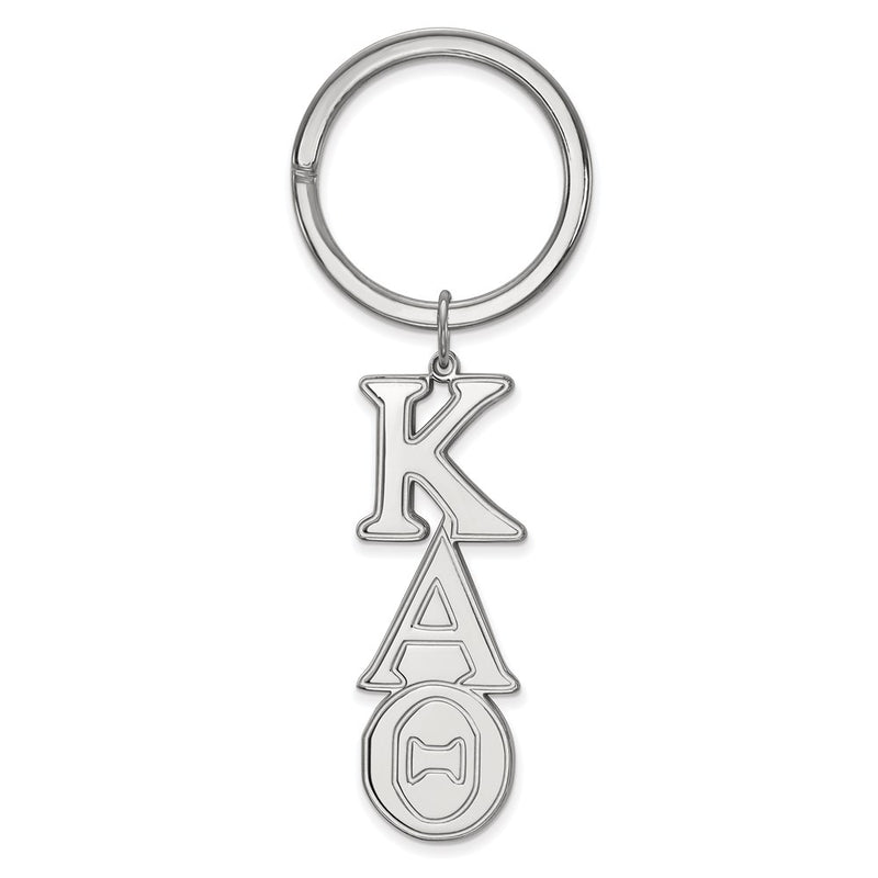 Sterling Silver Rhodium Plated Logoart Kappa Alpha Theta Key Chain
