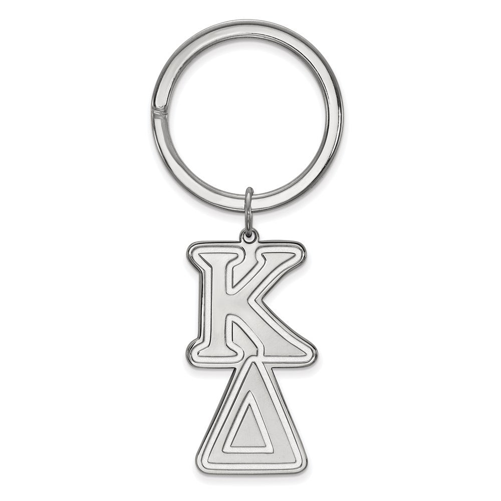 Sterling Silver Rhodium Plated Logoart Kappa Delta Key Chain