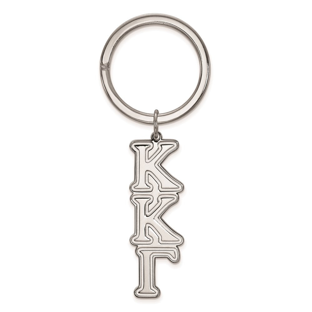 Sterling Silver Rhodium Plated Logoart Kappa Kappa Gamma Key Chain