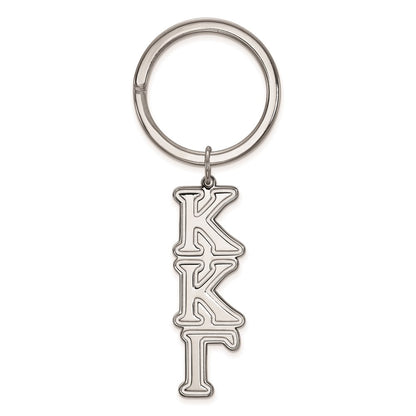 Sterling Silver Rhodium Plated Logoart Kappa Kappa Gamma Key Chain