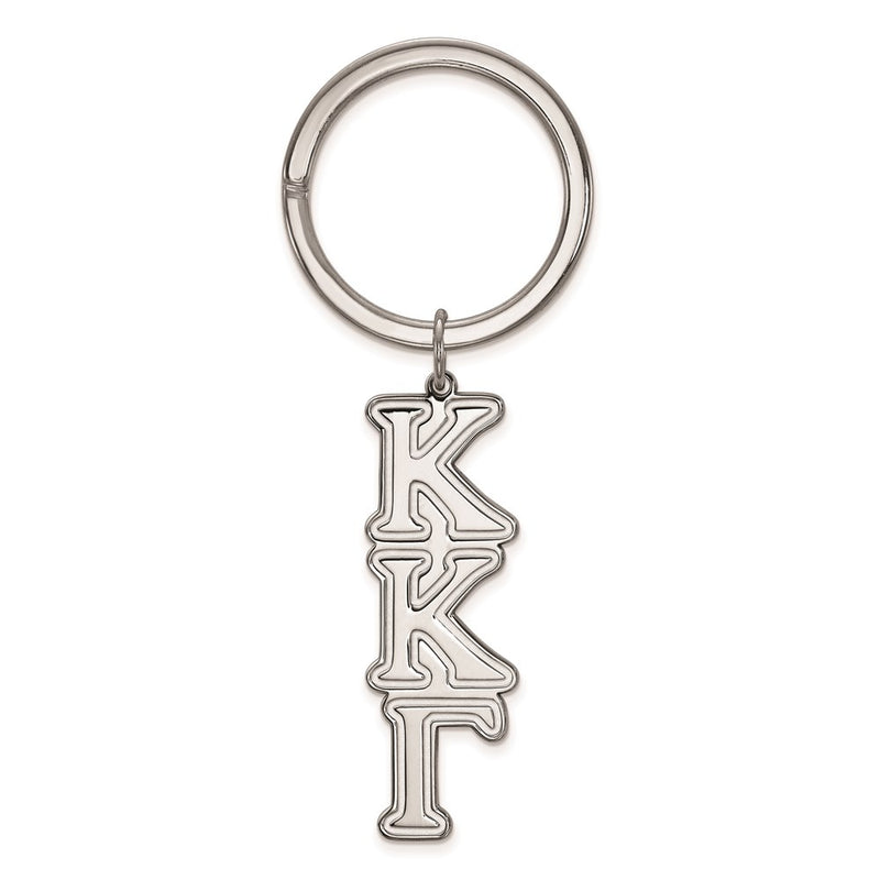 Sterling Silver Rhodium Plated Logoart Kappa Kappa Gamma Key Chain