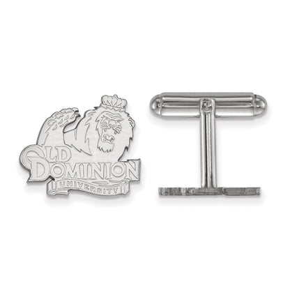Sterling Silver Rhod-Pltd Logoart Old Dominion University Cuff Links