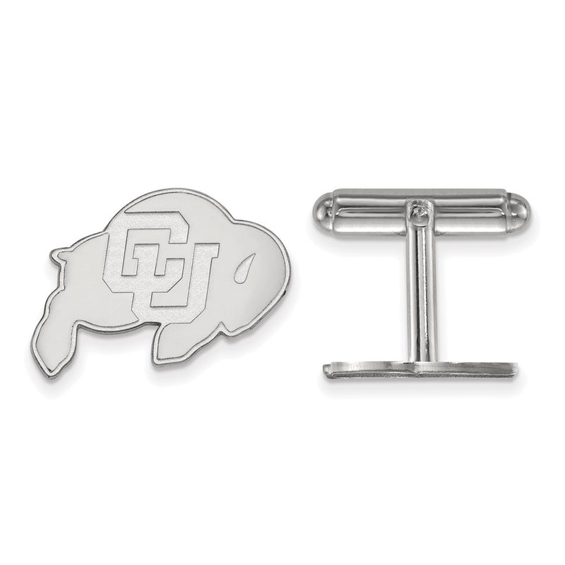 Sterling Silver Rhod-Pltd Logoart University of Colorado Cuff Links