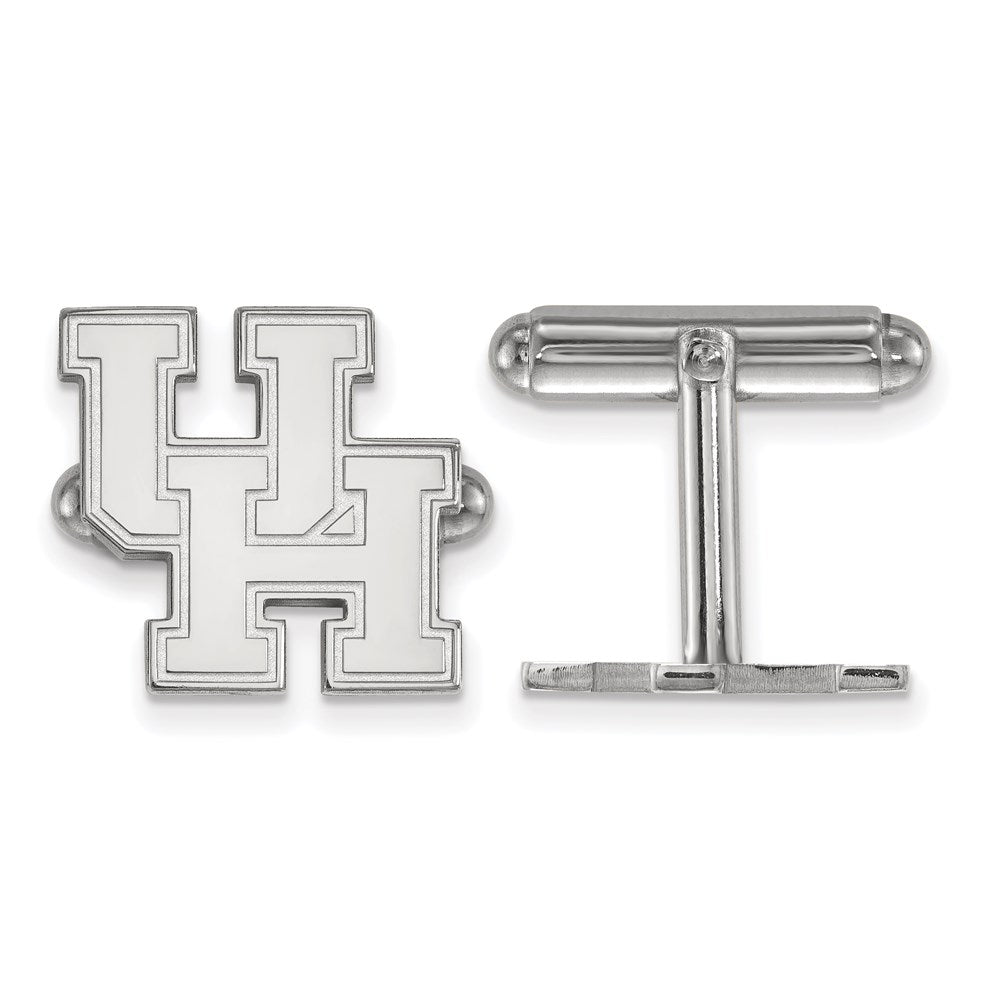 Sterling Silver Rhod-Pltd Logoart University of Houston Cuff Links