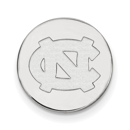 Sterling Silver Rhod-Pltd Logoart University of North Carolina Lapel Pin
