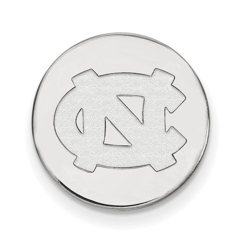 Sterling Silver Rhod-Pltd Logoart University of North Carolina Lapel Pin