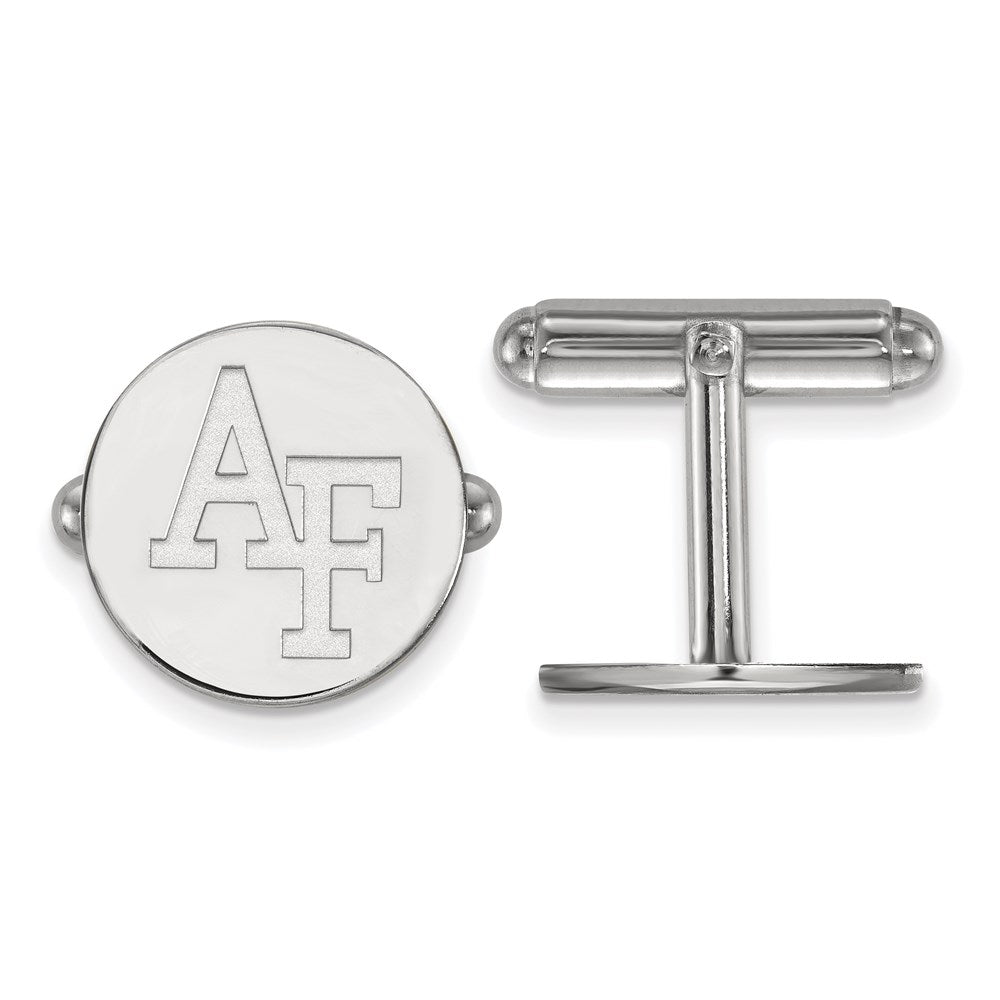 Sterling Silver Rhod-Pltd Logoart U.s. Air Force Academy Cuff Links