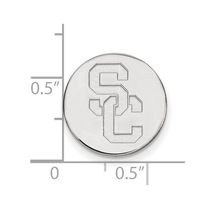 14K White Gold University of Southern California S-C Lapel Pin