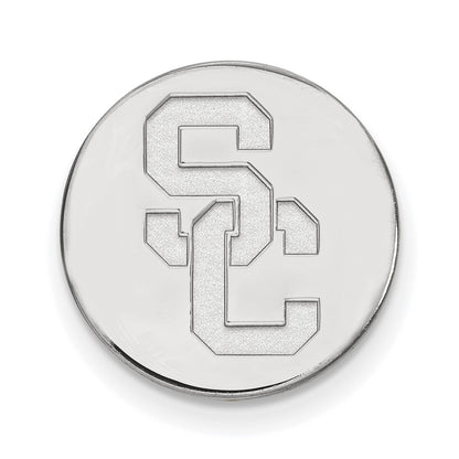 14K White Gold University of Southern California S-C Lapel Pin