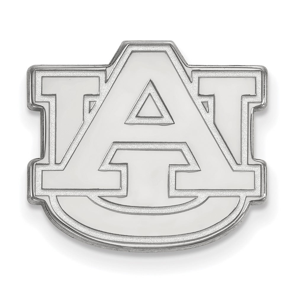 Sterling Silver Rhodium-Plated Logoart Auburn University Lapel Pin