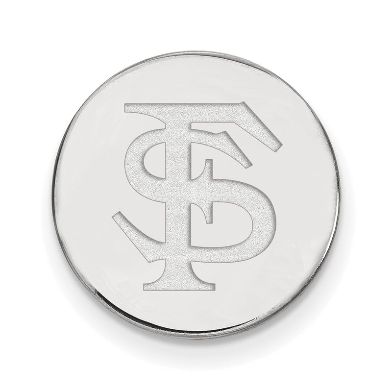 Sterling Silver Rhod-Pltd Logoart Florida State University F-S Lapel Pin