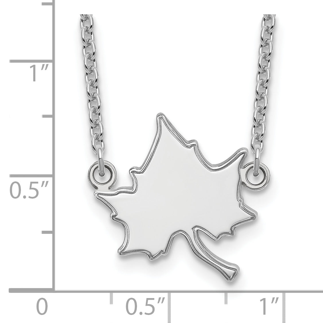 10K White Gold Logoart Indiana State University I S Large Pendant 18 Inch Necklace