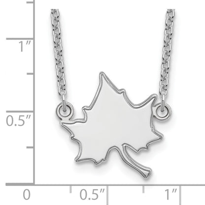 14K White Gold Logoart Indiana State University I S Large Pendant 18 Inch Necklace