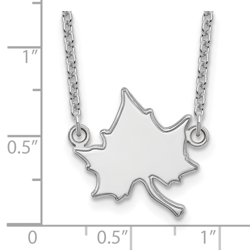 10K White Gold Logoart Indiana State University I S Large Pendant 18 Inch Necklace
