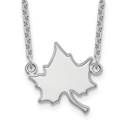 10K White Gold Logoart Indiana State University I S Large Pendant 18 Inch Necklace