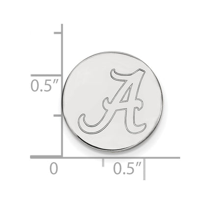 Sterling Silver Rhodium-Plated Logoart University of Alabama Lapel Pin