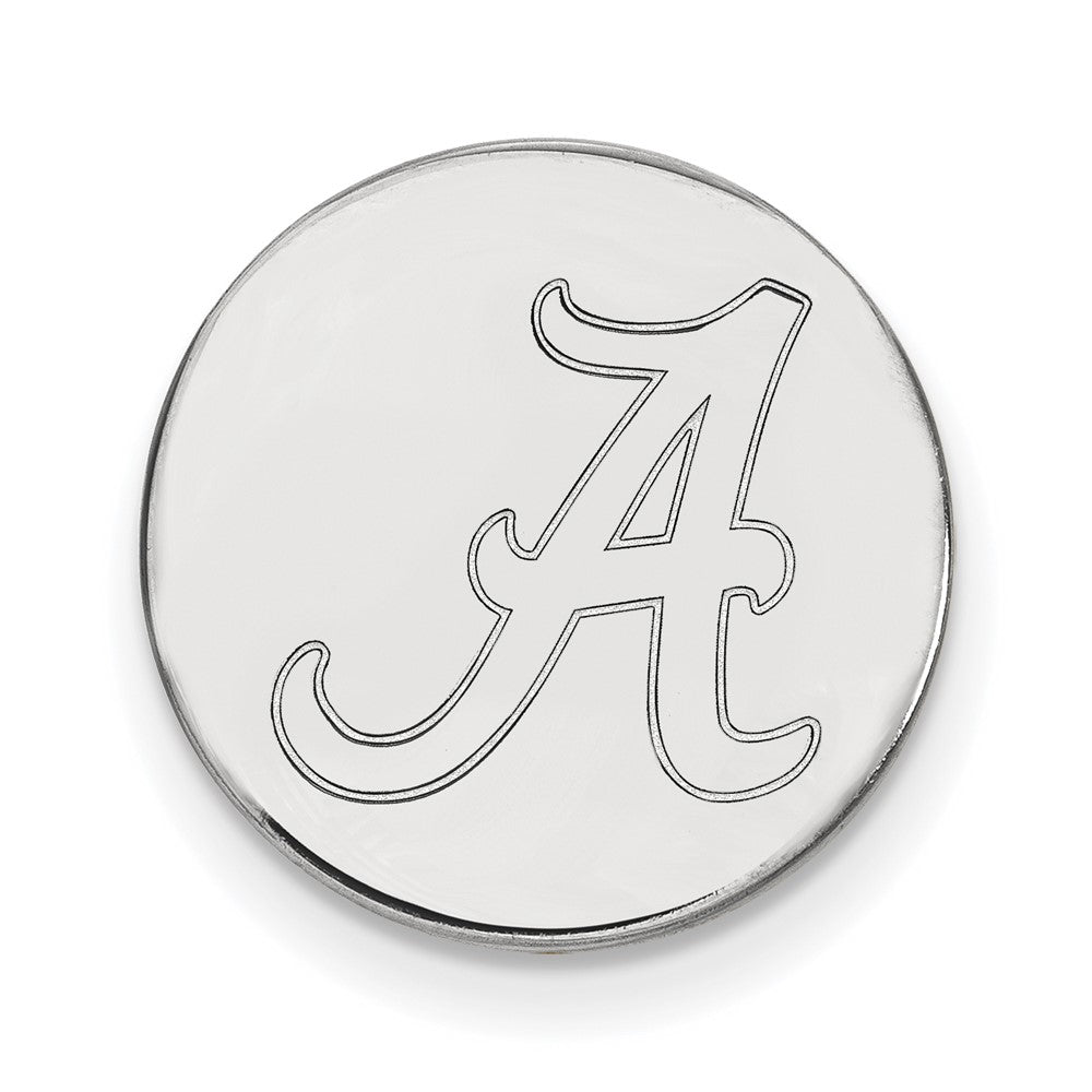 Sterling Silver Rhodium-Plated Logoart University of Alabama Lapel Pin