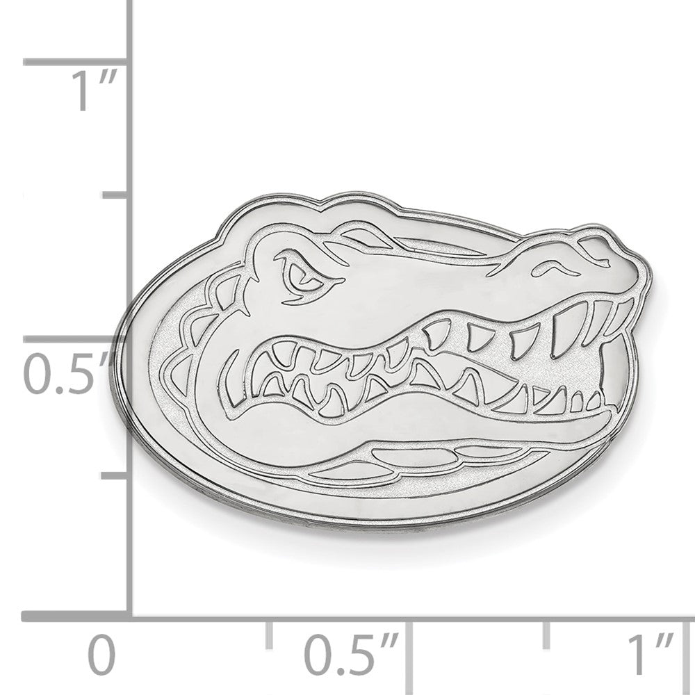 Sterling Silver Rhod-Pltd Logoart University of Florida Gator Lapel Pin