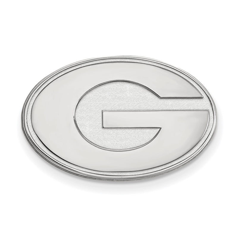14K White Gold LogoArt University of Georgia Letter G Lapel Pin