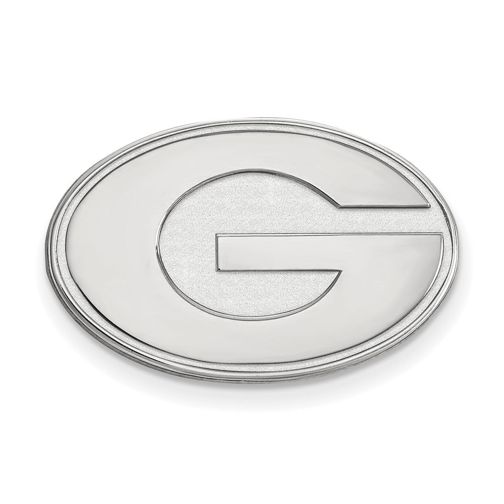Sterling Silver Rhod-Pltd Logoart University of Georgia Lapel Pin