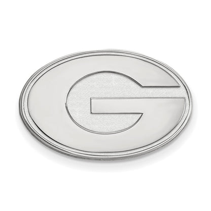 Sterling Silver Rhod-Pltd Logoart University of Georgia Lapel Pin