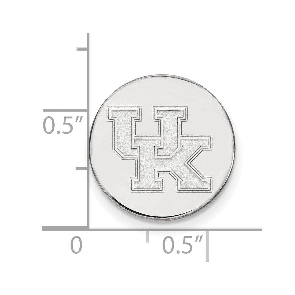 Sterling Silver Rhod-Pltd Logoart University of Kentucky U-K Lapel Pin