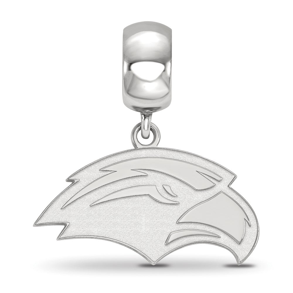 Sterling Silver Rhod-Pltd Logoart U. of Southern Miss. Small Dangle Bead