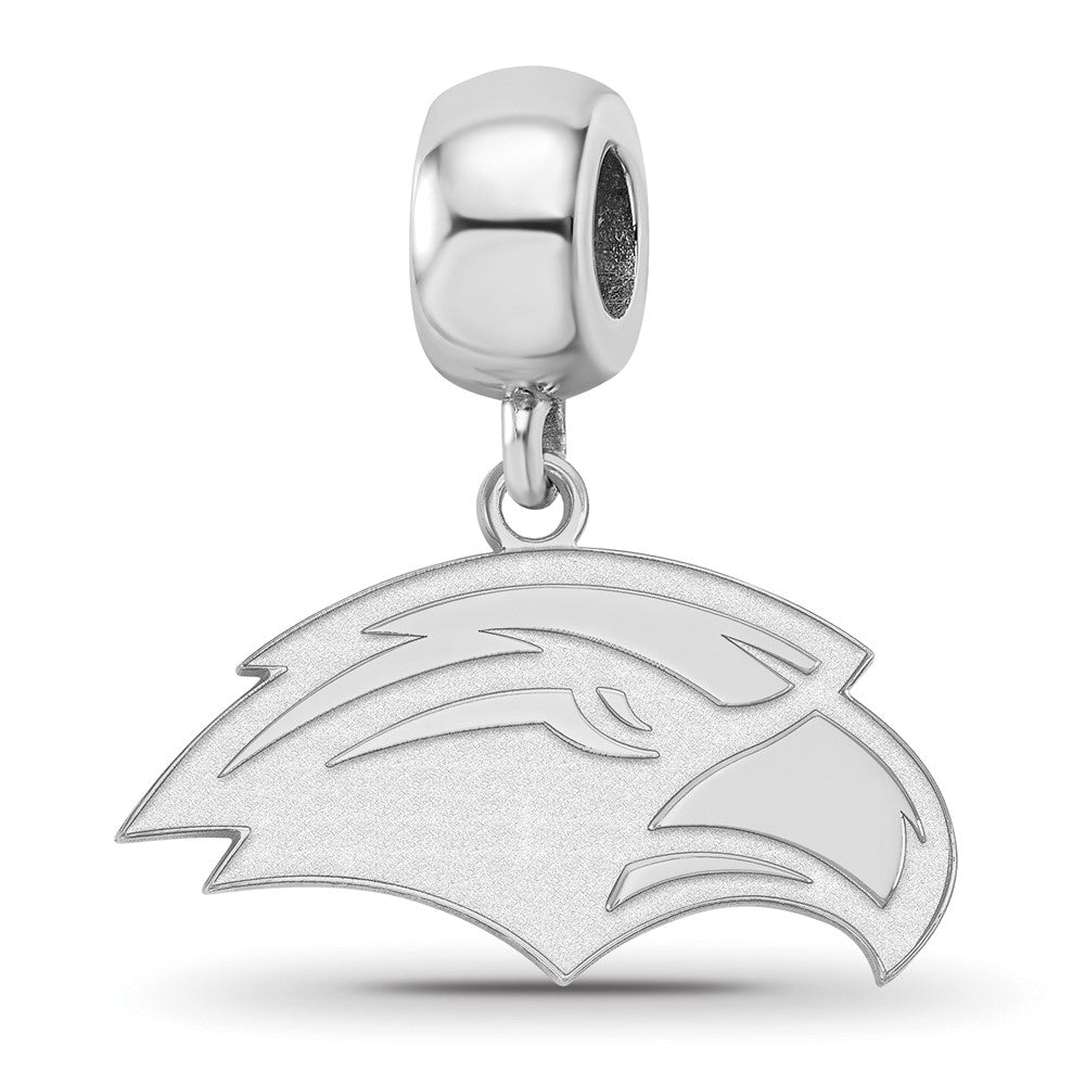 Sterling Silver Rhod-Pltd Logoart U. of Southern Miss. Small Dangle Bead