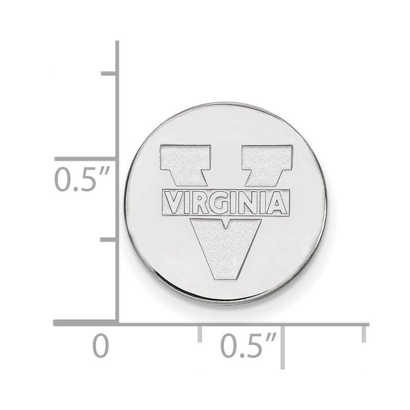 14K White Gold LogoArt University of Virginia Lapel Pin