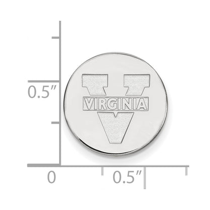 Sterling Silver Rhod-Pltd Logoart University of Virginia Lapel Pin