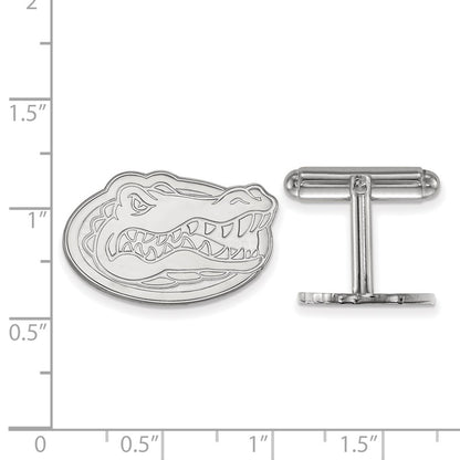 Sterling Silver Rhod-Pltd Logoart University of Florida Gator Cuff Links