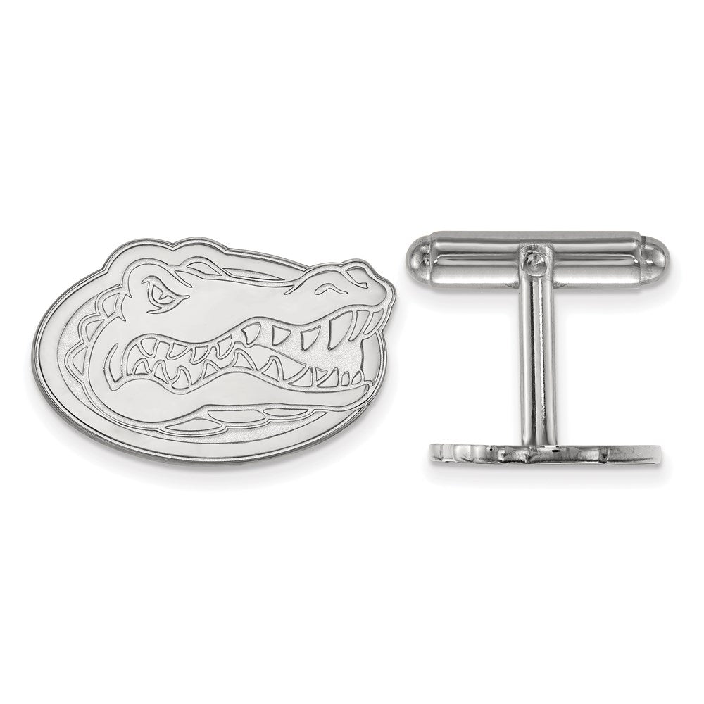 Sterling Silver Rhod-Pltd Logoart University of Florida Gator Cuff Links