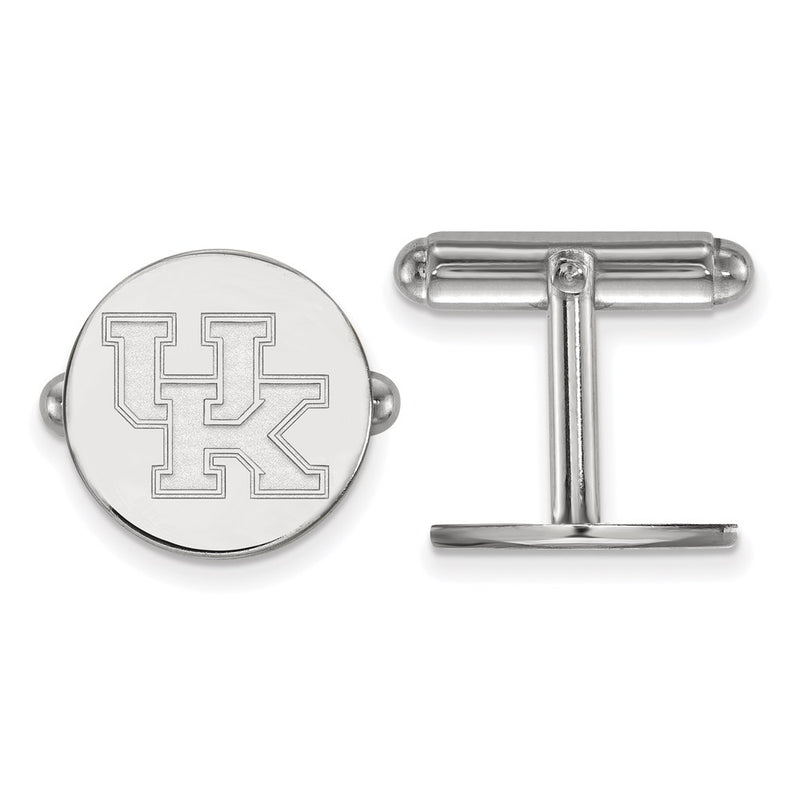 Sterling Silver Rhod-Pltd Logoart University of Kentucky U-K Cuff Links