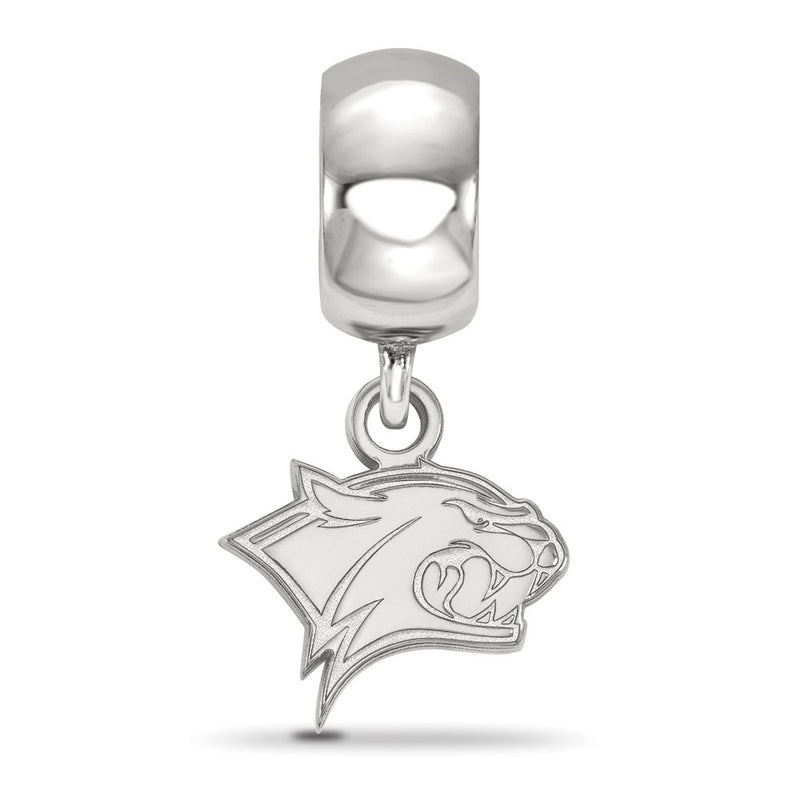 Sterling Silver Rhod-Pltd Logoart U. of New Hampshire Xs Dangle Bead