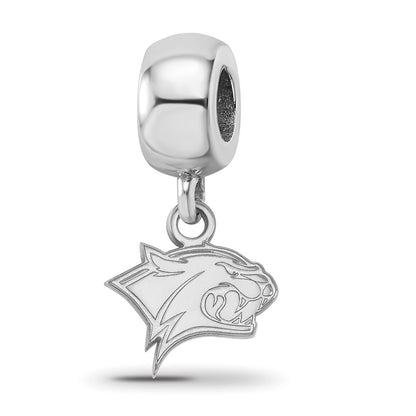 Sterling Silver Rhod-Pltd Logoart U. of New Hampshire Xs Dangle Bead
