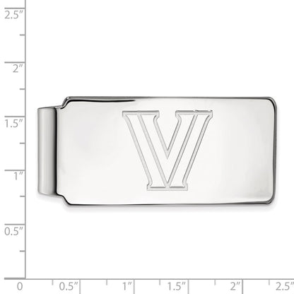 Sterling Silver Rhod-Pltd Logoart Villanova University Money Clip