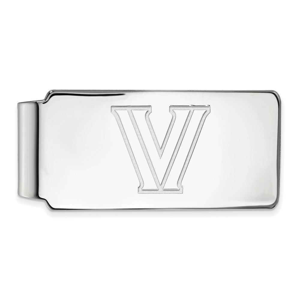 Sterling Silver Rhod-Pltd Logoart Villanova University Money Clip