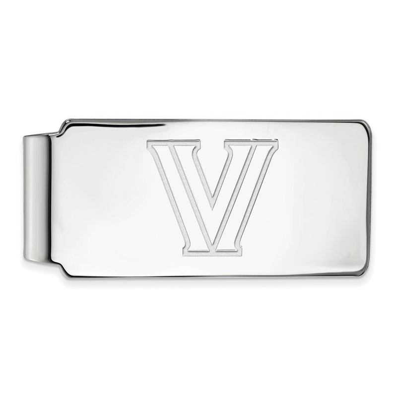 Sterling Silver Rhod-Pltd Logoart Villanova University Money Clip