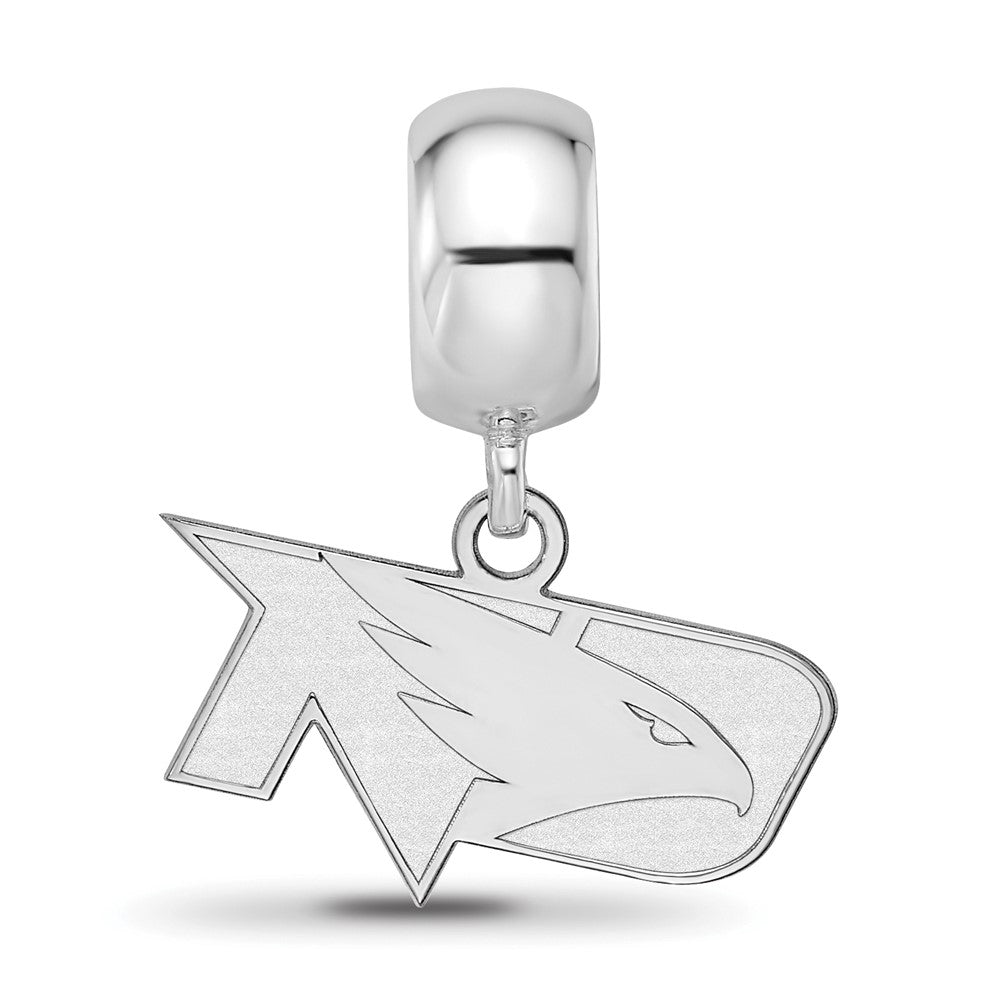 Sterling Silver Rhod-Pltd Logoart U. of North Dakota Xs Dangle Bead