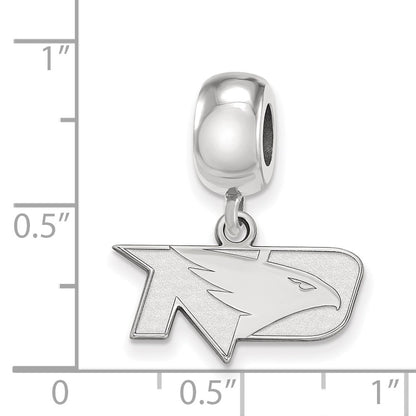 Sterling Silver Rhod-Pltd Logoart U. of North Dakota Xs Dangle Bead