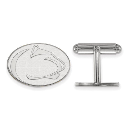 Sterling Silver Rhod-Pltd Logoart Penn State University Cuff Links