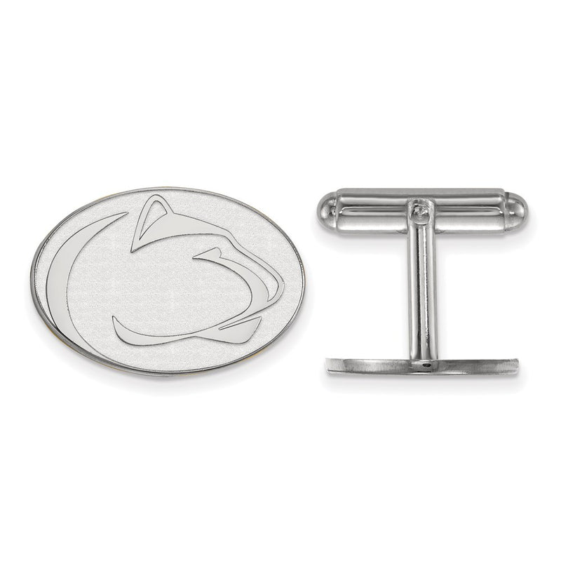Sterling Silver Rhod-Pltd Logoart Penn State University Cuff Links