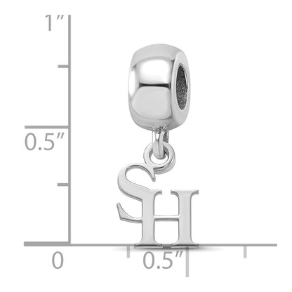 Sterling Silver Rhod-Pltd Logoart Sam Houston State U. Xs Dangle Bead