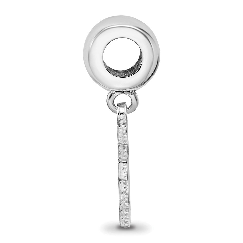 Sterling Silver Rhod-Pltd Logoart University of Houston Sm Dangle Bead