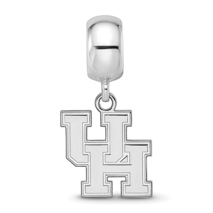 Sterling Silver Rhod-Pltd Logoart University of Houston Sm Dangle Bead