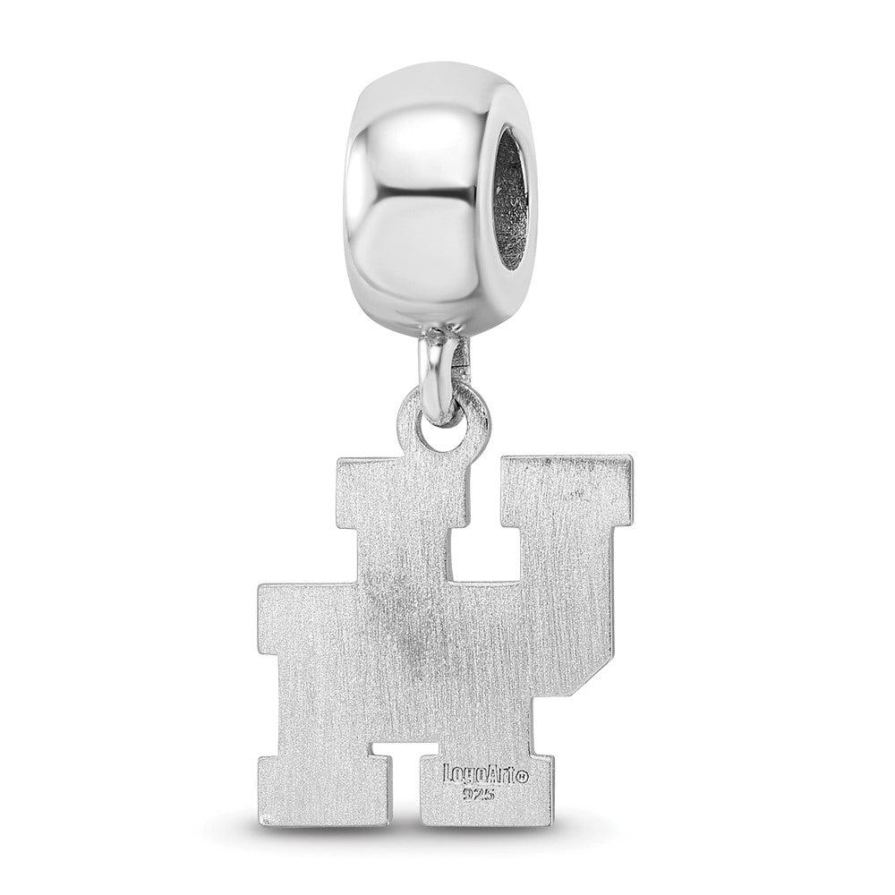 Sterling Silver Rhod-Pltd Logoart University of Houston Sm Dangle Bead