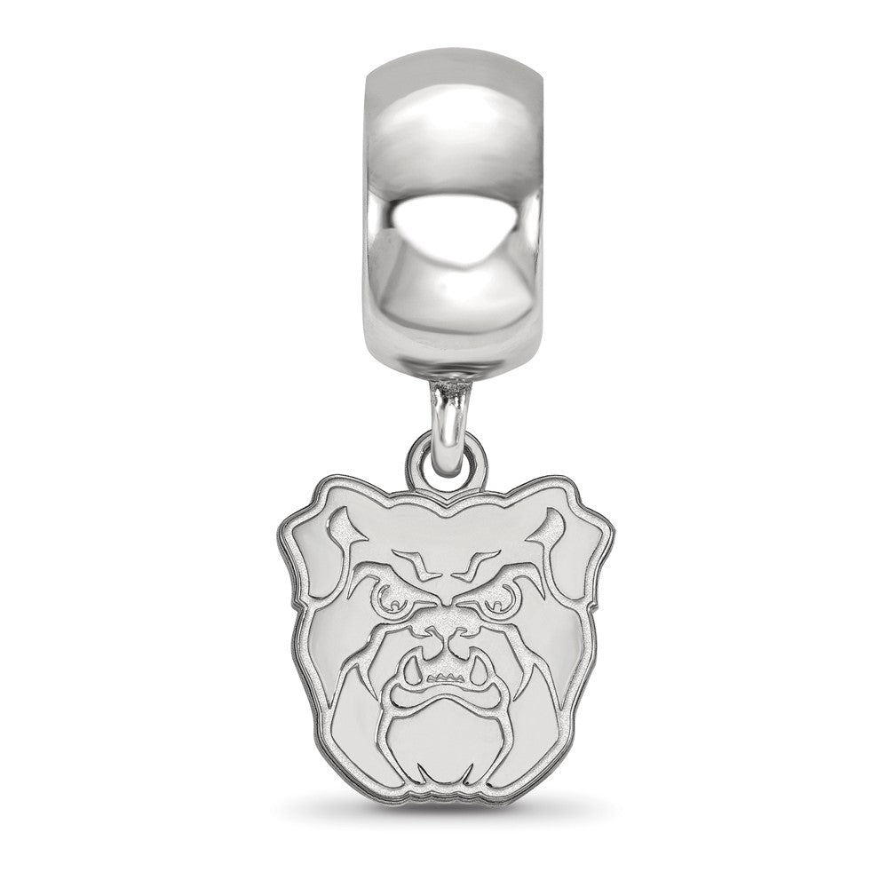 Sterling Silver Rhod-Pltd Logoart Butler University Dangle Bead